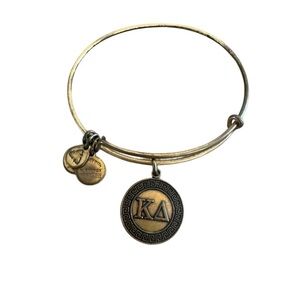Alex and Ani Gold Kappa Delta Greek Letter Charm Bracelet